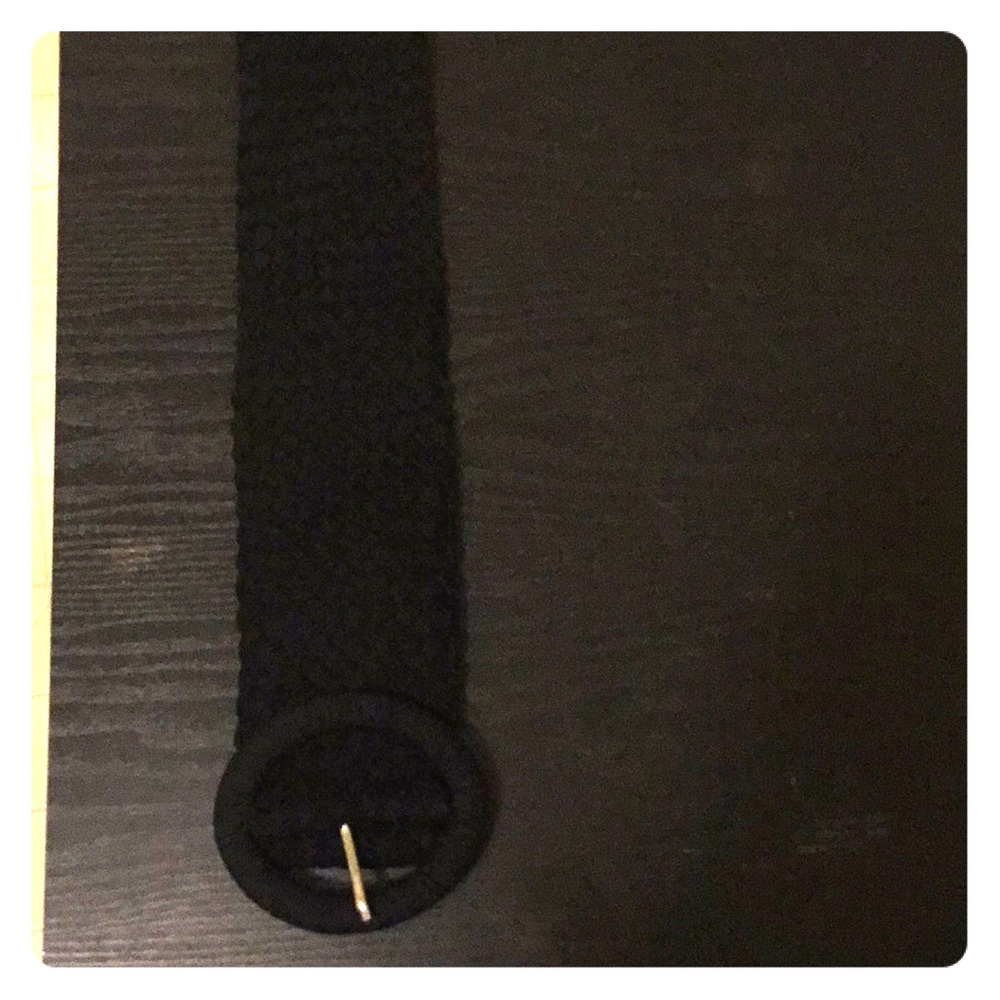 Thick black belt